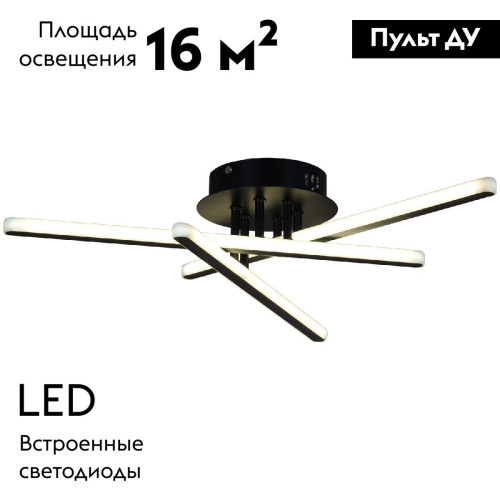 Потолочная люстра Reluce 08855-3.3-03C BK+GY