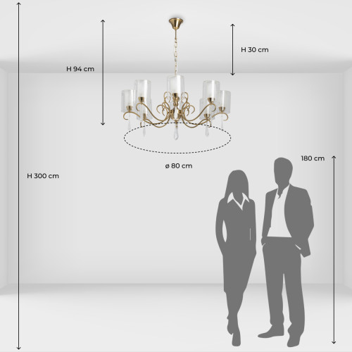 Подвесная люстра MW-Light Эллегия 303012708