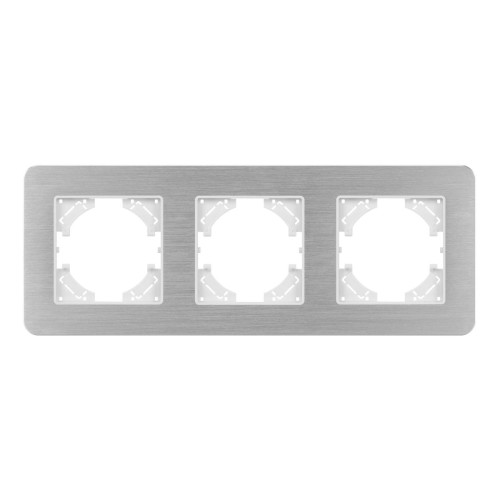 Рамка на 3 поста алюминиевая Arlight FRM-AKIRY-AL-3-SR 049728