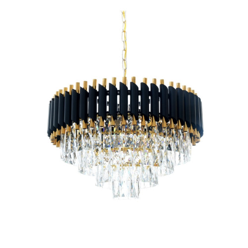 Подвесная люстра Lumina Deco Funneli LDP 6003-550 BK+F.GD