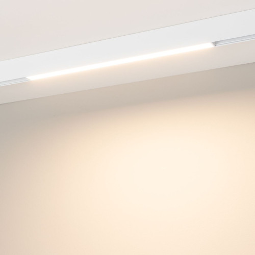 Трековый магнитный светильник Arlight MAG-ORIENT-FLAT-L465-16W Warm3000 (WH, 100 deg, 48V, DALI) 035843(1)