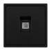 Механизм телефонной розетки Arlight SCT-NOBE-MTL1-SFPL-BK (RJ-11, 4C) (Черный оникс) 054301