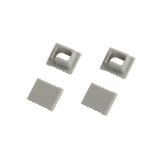 Набор заглушек Эра 0709-3 для профиля 0709 2шт глухие 2шт с отверстием