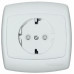 Розетка со шторками Schneider Electric Рондо RS16-121-BI