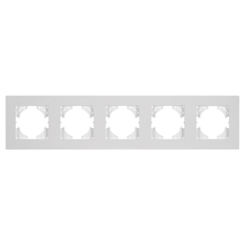 Рамка на 5 постов пластиковая Arlight FRM-PERIO-PL-5-WH 049762