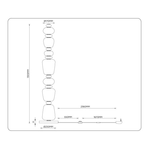 Торшер Ambrella Light High Light Ceramo Modern LH53172