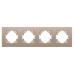 Рамка на 4 поста пластиковая Arlight FRM-PERIO-PL-4-GD 049761