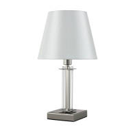 Настольная лампа Crystal Lux Nicolas NICOLAS LG1 NICKEL/WHITE