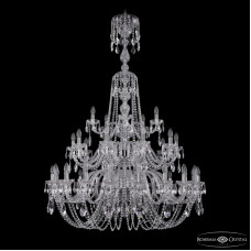 Подвесная люстра Bohemia Ivele Crystal 1402/20+10+5/400/XL-158/3d Ni