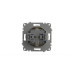 Розетка с крышкой и заземлением ELBI Zena Vega 609-011400-218