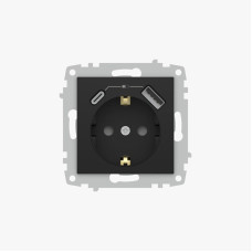 Розетка с/з зарядка (Type C+USB) ELBI Zena Vega 609-014800-334