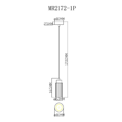 Подвесной светильник Myfar Alex MR2172-1P