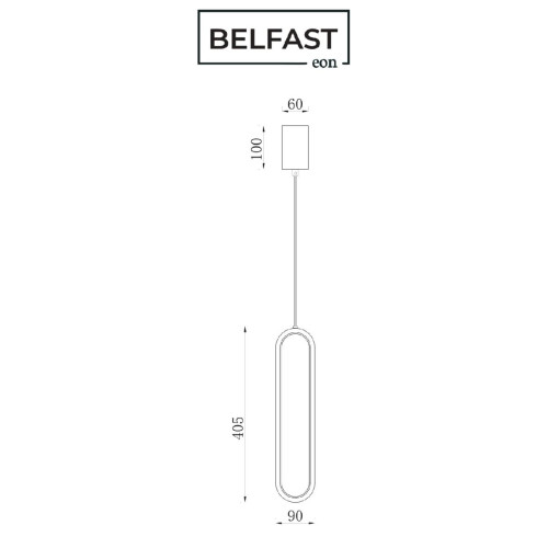 Подвесной светильник Belfast Nevis 86227-1W-41 BR