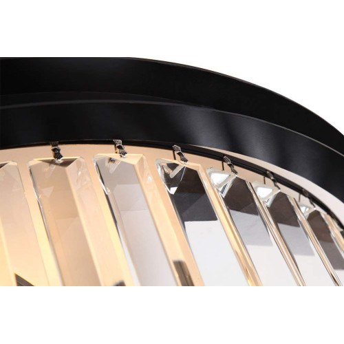 Подвесная люстра Delight Collection 1920s Odeon KR0387P-6B/P black/clear