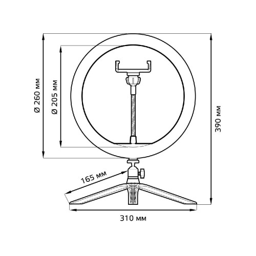 Настольная лампа Gauss Ring Light RL002