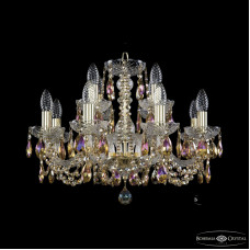 Подвесная люстра Bohemia Ivele Crystal 1402/8+4/195 G R777