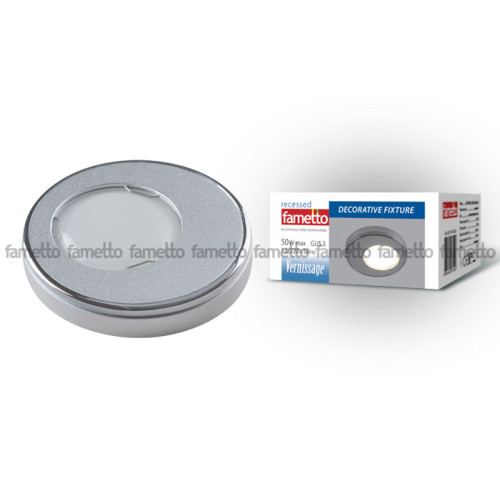 Встраиваемый светильник Fametto Vernissage DLS-V104 GU5.3 SAND SILVER+CHROME 10736