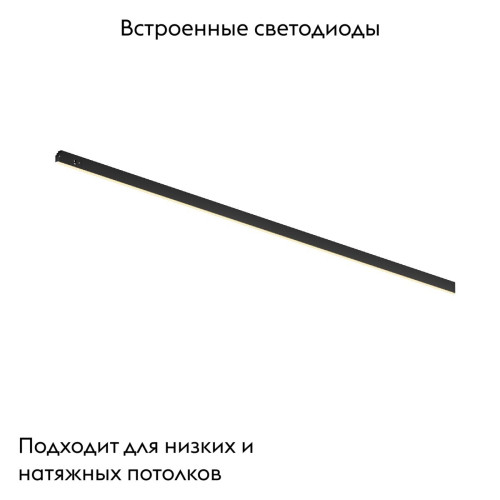 Трековый магнитный светильник Maytoni Basis TR190-1-10W2.7K-B