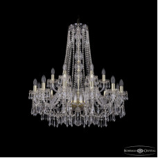 Подвесная люстра Bohemia Ivele Crystal 1403/12+6/300/h-95 G