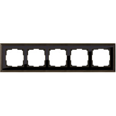 Рамка Werkel Palacio на 5 постов бронза/черный WL17-Frame-05 4690389103766