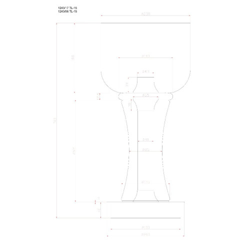 Настольная лампа Divinare Volturn 1243/17 TL-15