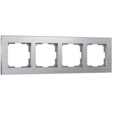 Рамка на 4 поста Werkel Aluminium алюминий W0041706 4690389158070