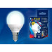 Лампа светодиодная диммируемая (UL-00004299) Uniel E14 7W 3000K матовая LED-CW37 7W/3000K/E14/FR/DIM PLP01WH