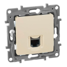 Розетка компьютерная RJ45 Legrand Etika 5 кат UTP слоновая кость 672341