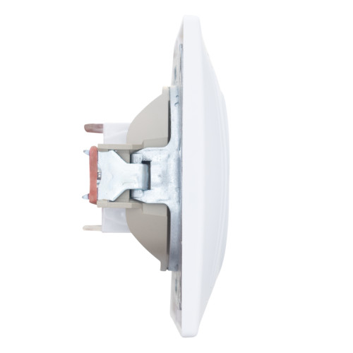 Розетка двойная компьютерная RJ45 скрытой установки IP20, белая 