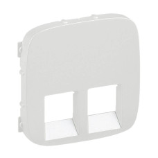 Лицевая панель Legrand Valena Allure розетки телефонной RJ-11/Ethernet RJ-45 жемчуг 755429