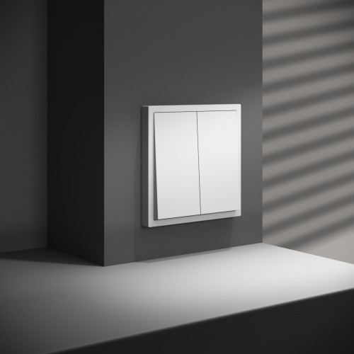 Перекрестный переключатель двухклавишный встраиваемый VOLTUM S70 VLS020502 Перекрестный переключатель двухклавишный встраиваемый VOLTUM S70 VLS020502