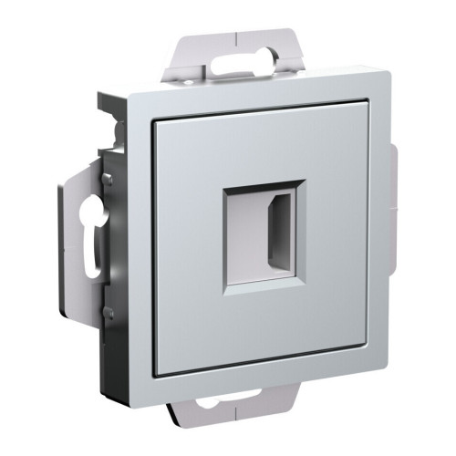 Розетка HDMI, механизм Systeme Electric AtlasDesign Алюминий ATN000380