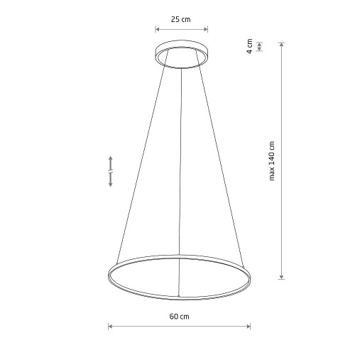 Подвесной светильник Nowodvorski Circolo Led M Black 10812