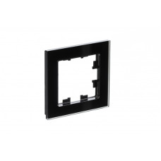 Рамка 1-постовая Systeme Electric AtlasDesign Nature, стекло черный ATN321001