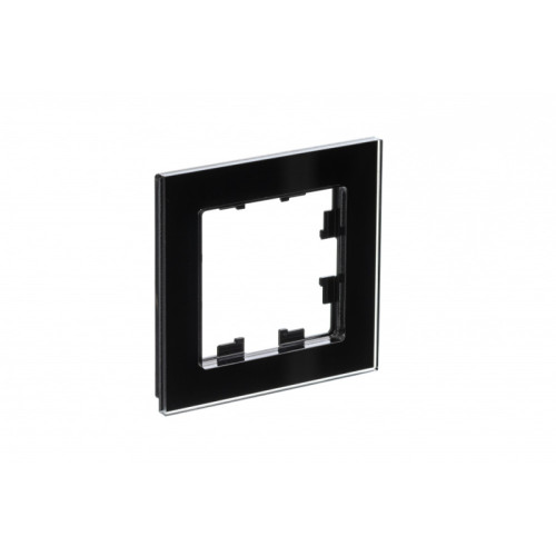Рамка 1-постовая Systeme Electric AtlasDesign Nature, стекло черный ATN321001