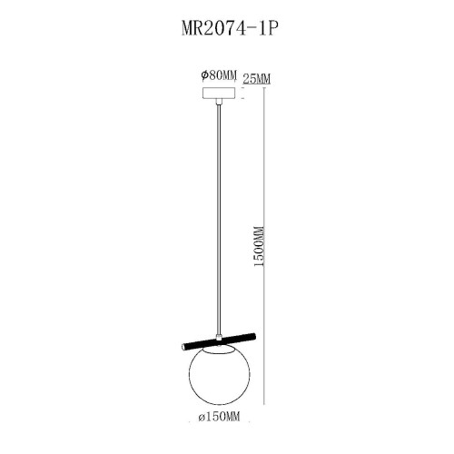 Подвесной светильник Myfar Francis MR2074-1P