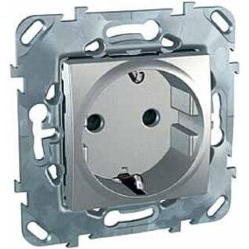 Розетка Schneider Electric Unica б/з со шторками 16A 250V MGU5.033.30ZD