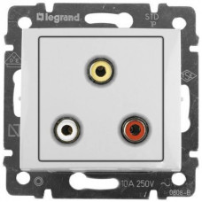 Розетка RCA Legrand Valena белая 770084