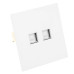 Розетка компьютерная 2-местная RJ-45 (механизм) Stekker Мия RST00-3111-01 50437