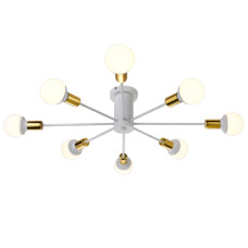 Люстра на штанге Natali Kovaltseva LOFT 75140/8C WHITE GOLD