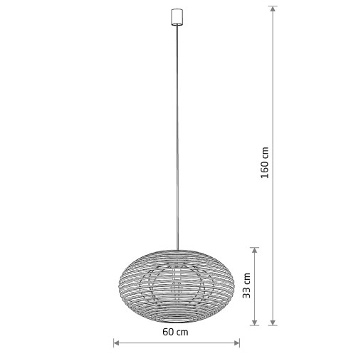 Подвесной светильник Nowodvorski Rattan M Wood 11154