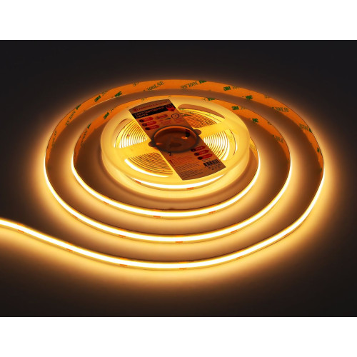 Светодиодная лента Ambrella Light Illumination COB 528Led/14W m/ 24V IP20 3000K/ 5m*10mm*2mm (2 конт.) GS4751