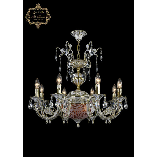 Подвесная люстра Art Classic 31.22.8.KR175SP.250IT.GW.Sp.Amber.White.1A Подвесная люстра Art Classic 31.22.8.KR175SP.250IT.GW.Sp.Amber.White.1A