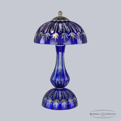Настольная лампа Bohemia Ivele Crystal 1370L/3/25 Ni Clear-Blue/H-1I Настольная лампа Bohemia Ivele Crystal 1370L/3/25 Ni Clear-Blue/H-1I
