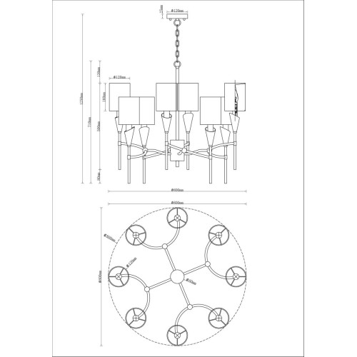 Подвесная люстра Moderli Luiza V10030-8P