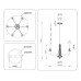 Люстра на штанге Ambrella Light High Light Ceramo Modern LH53124