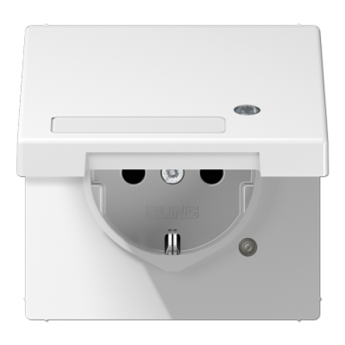 Розетка Schuko с крышкой Jung LS1520NAKLKOWW