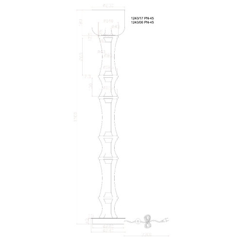 Торшер Divinare Sterzo 1244/17 PN-60