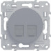 Розетка RJ45 двойная Schneider Electric Odace S53R481