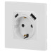 Розетка со шторками с USB type-A+C Эра 12-4108-01 Б0067752
